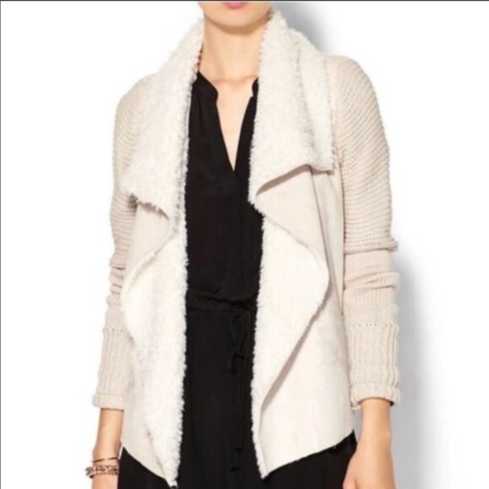 Gorgeous ❄️ Faux Fur and Suede Cardigan Sweater